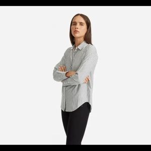 Everlane The Silky Organic Cotton Relaxed Shirt NWT size 8